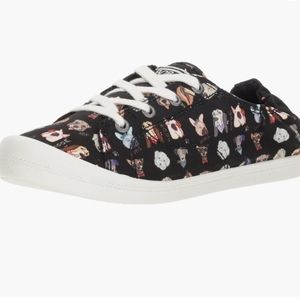 Brand new in box- womens size 9 Bob's (by Skechers) dog print shoe.